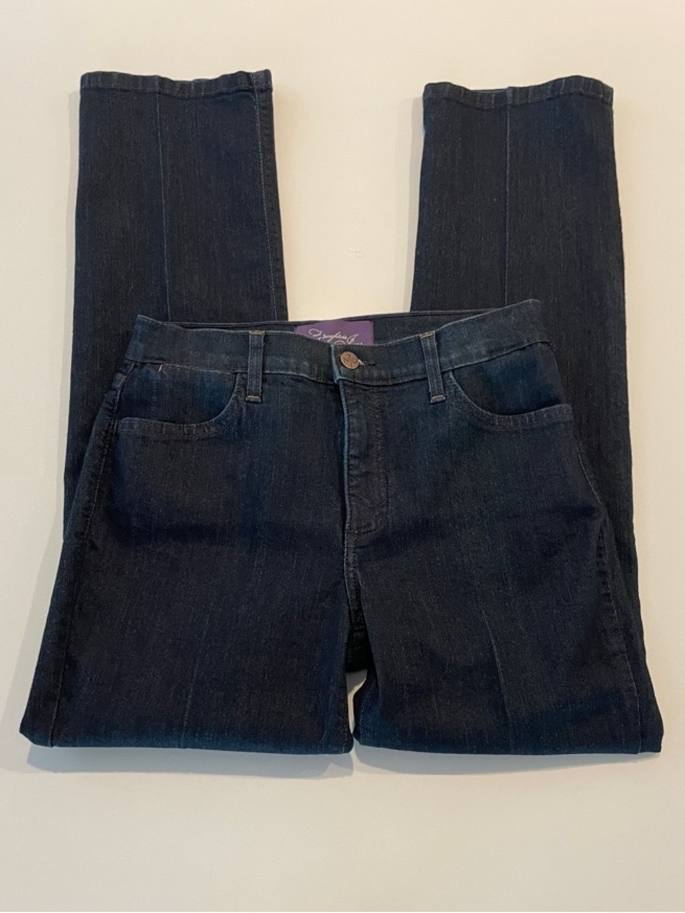 NYDJ Dark Indigo Straight-Leg Jeans